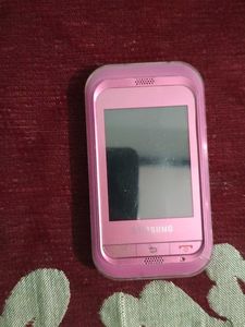 Pink Samsung Phone with Battery