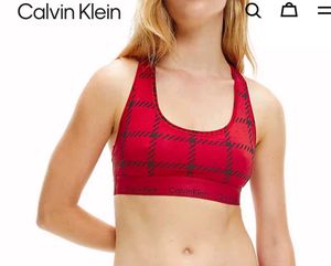 Calvin Klein Plaid Sports Bra