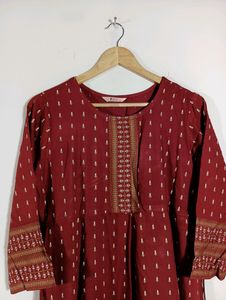 Red Printed Kurti (Women)