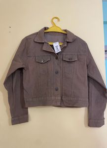 New Brown Denim Jacket