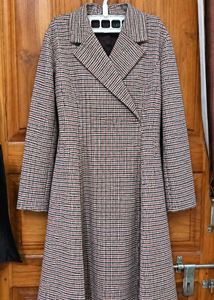 Classic Vintage Plaid Long Coat dress
