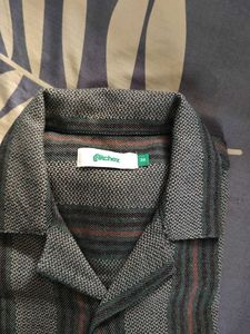 Men's Striped Button-Up Shirt