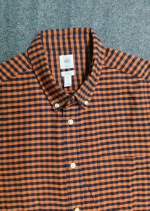 H&amp;M Men's Orange and Navy Shirt