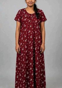 Comfy Floral Print Nightgown