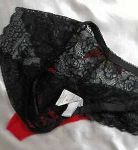 Black Lace &amp; Red Thong