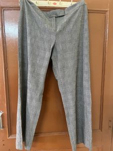 Gray Plaid Trousers
