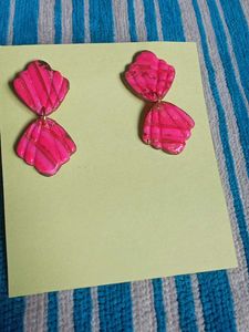 Pink Statement Earrings