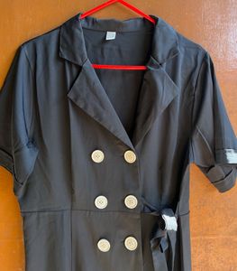Double-Breasted Blazer Dress