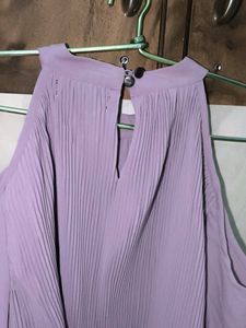 Lavender Cold Shoulder Top