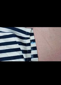 Striped Smocked Jumpsuit with Tie Shoulders