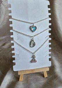 3-Piece Dainty Butterfly, Moon &amp; Heart Necklaces