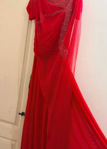 Red party dress