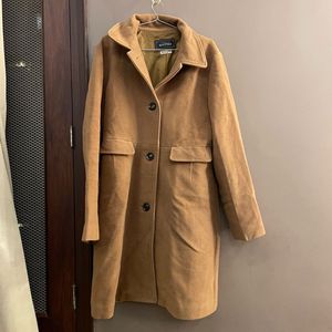 Classic Camel Wool Blend Coat