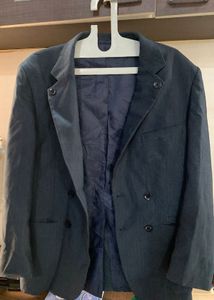 Classic Pinstripe Double-Breasted Blazer