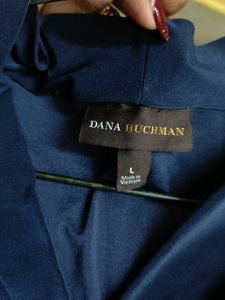 Elegant Navy Cowl Neck Top.    (MADE BY VIETNAM)
