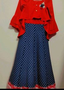 Red🔴 Blue🔵 Winter Dress For 12- 14 Year Gir