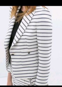 Zara Striped Blazer