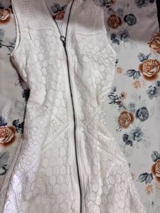 Elegant White Lace Dress