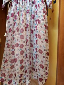 New Organza Floral Print Saree