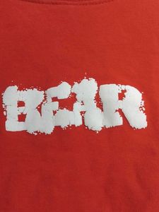 Red Bear Graphic Crop Top