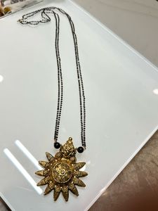 mangalsutra jhumka and kangan set