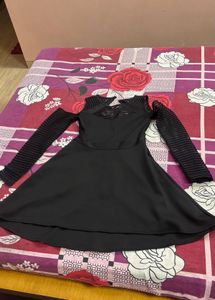 Chic Black Skater Dress