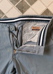 Men's Light Blue Casual Trousers