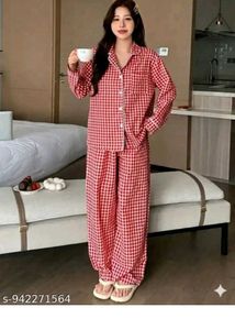 Pyjamas Red Checked ❤️