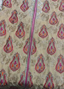Heavy Partywear Suit With Embrioder Work On Lower