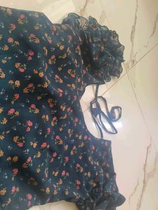 Charming Floral Dress with Dupatta