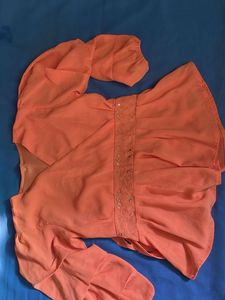 Peach Wrap Top