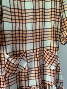 Chic Plaid A-Line Dress