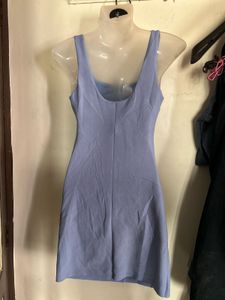 Light Blue Ruched Dress