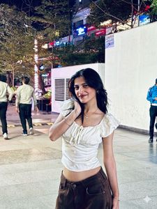 Cream Off-Shoulder Tie-Up Crop Top