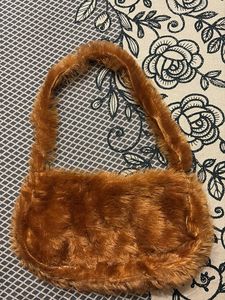 Cozy Faux Fur Hobo Bag