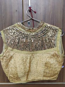 Gorgeous Gold Embellished Blouse