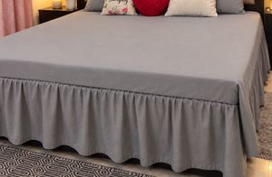 Grey Bedsheet double bed without pillow cover