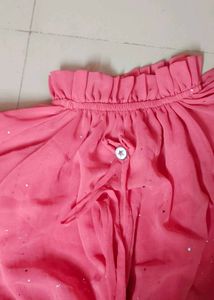 Coral Tiered Midi Dress