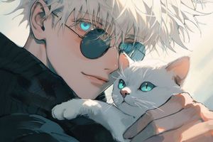 Home & Kitchen > Artwork | Satoru Gojo Anime Poster | Freeup