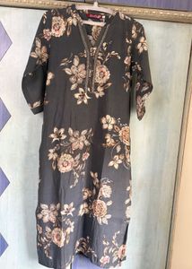 Stylish Floral Print Kurta