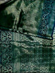 sea green Bridal tissue saree