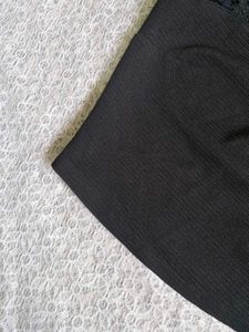 Chic Black Lace Trimmed top