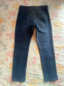 Men's navy blue straight fit Jeans