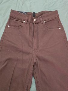 H&amp;M Wide Leg Brown Jeans