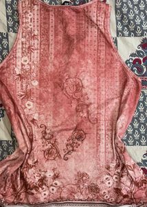 Vintage Floral Print Sleeveless Top