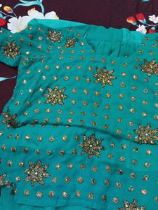 Embellished Teal Kurta Set XXL and 3xl size availa