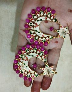 Heavy Real Kundan Earring