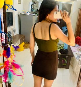 Black High Rise Skirt