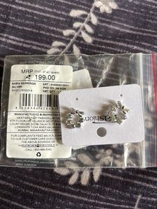 Sparkling Bow Stud Earrings