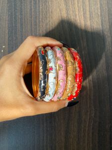 Italian meenakari enamel bangles